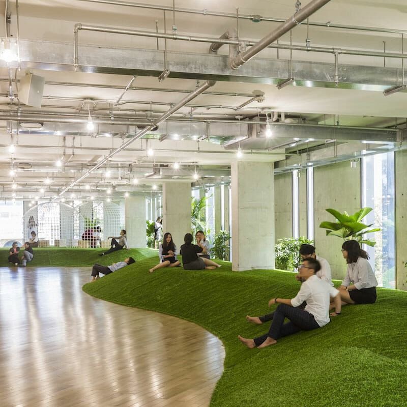 Artificial Turf Office Design