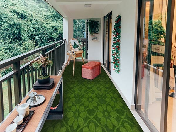 Balcony Flooring 3D Design Artificial grass