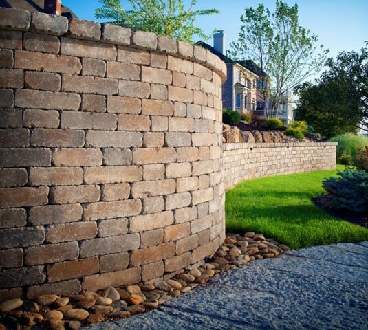 Stone or Brick Walls Fences for Artificial Grass