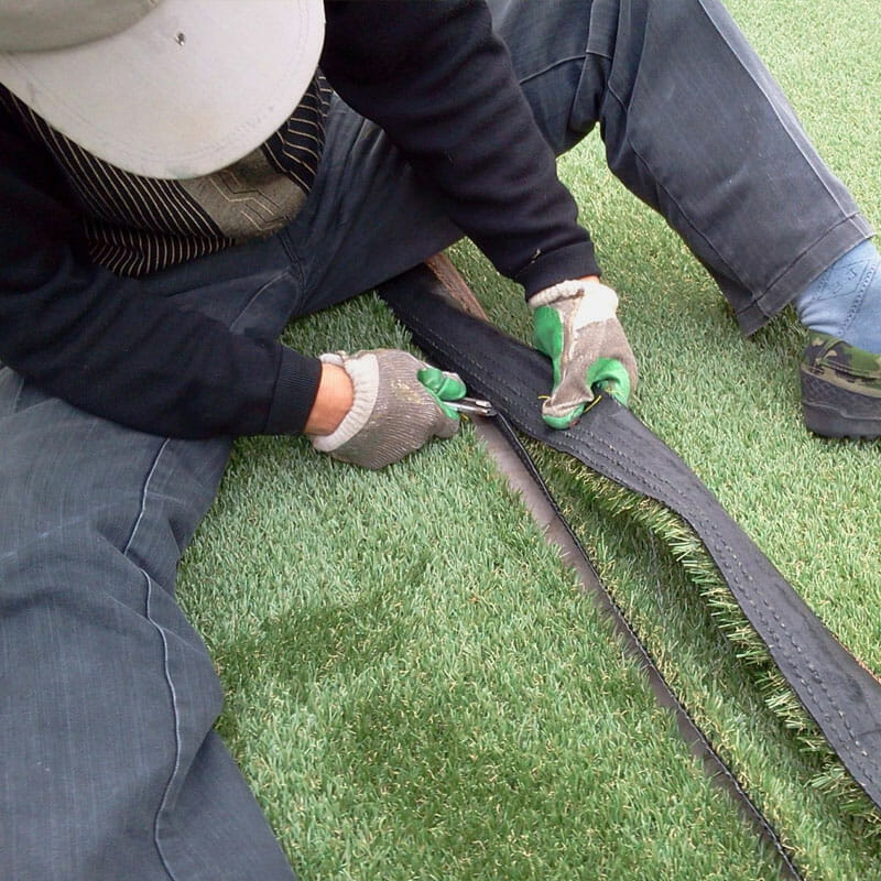 how to put down artificial grass