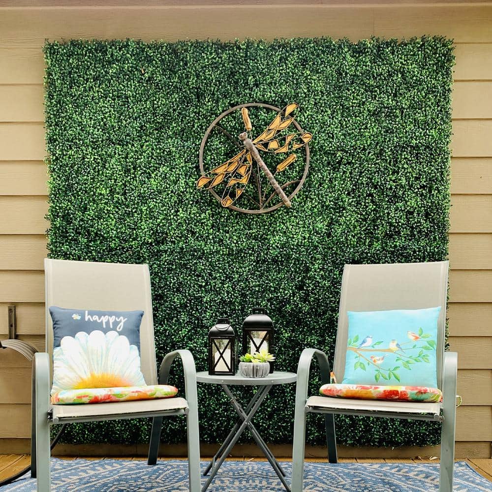 Artificial grass welcome wall hanging design
