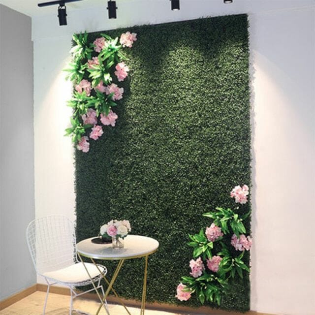 Artificial grass welcome wall hanging