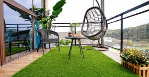 Balcony Oasis Artificial grass rug