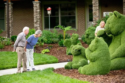 artificial grass topiary animals outdoor decor