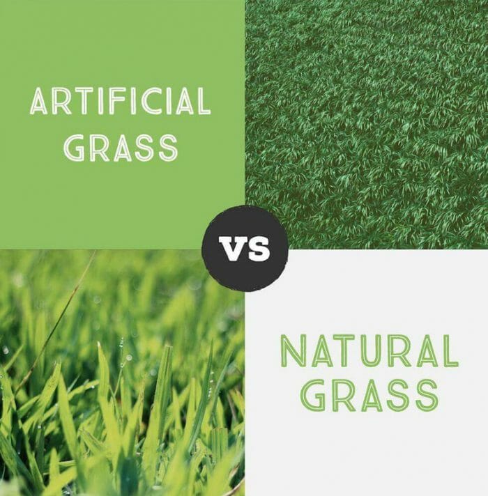 comparison between artificial grass and real grass