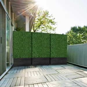 Artificial hedge wall panels