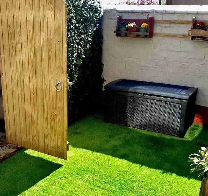 How to lay artificial grass on uneven concrete patio