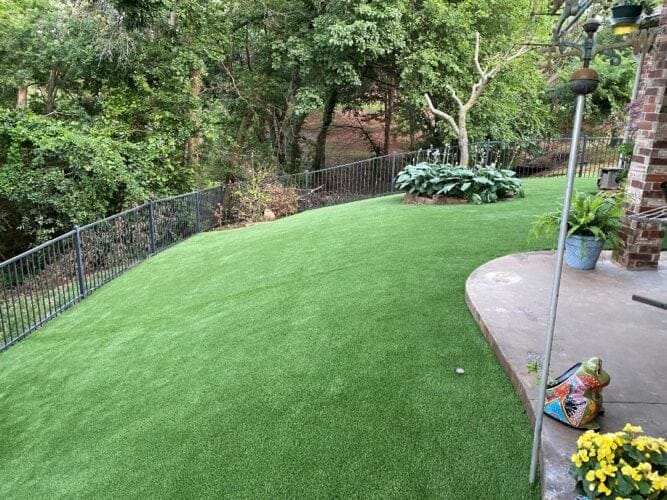 How to Lay Artificial Grass on a Slope