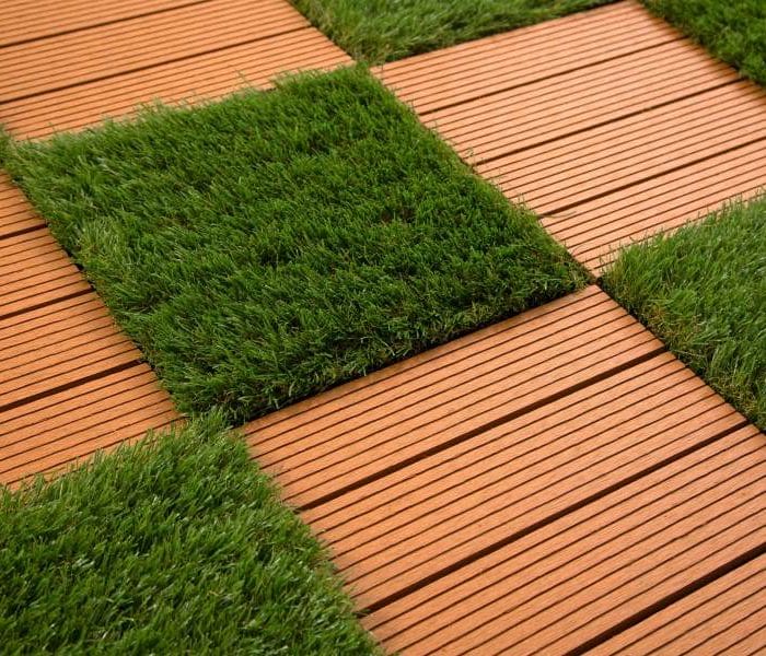 artificial grass tiles outdoor