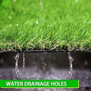 does artificial grass absorb water