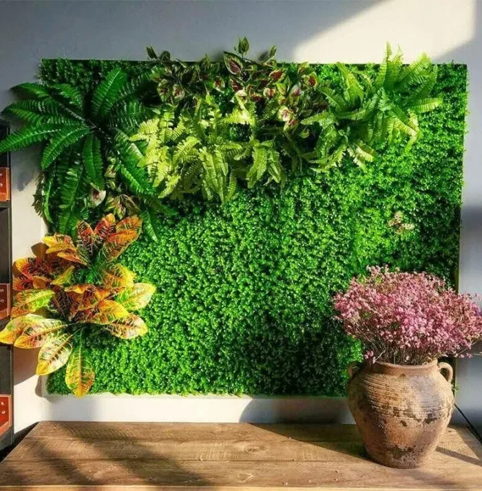 fake plant wall decor ideas