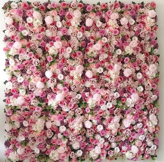 Artificial Flower Wall Backdrop